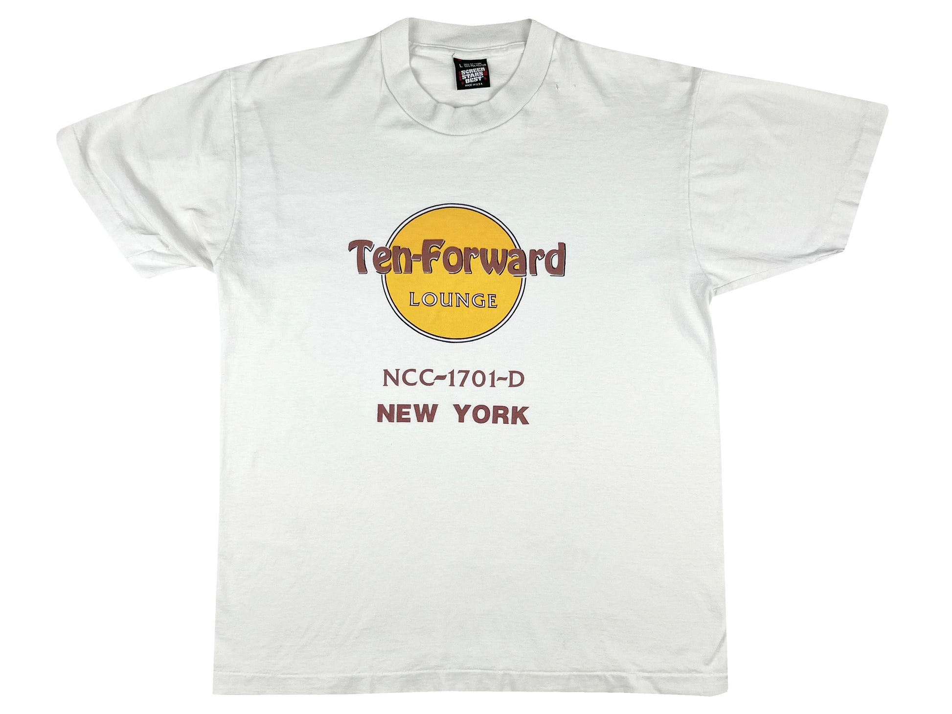 Vintage Star Trek Ten Forward Hard Rock White T-Shirt