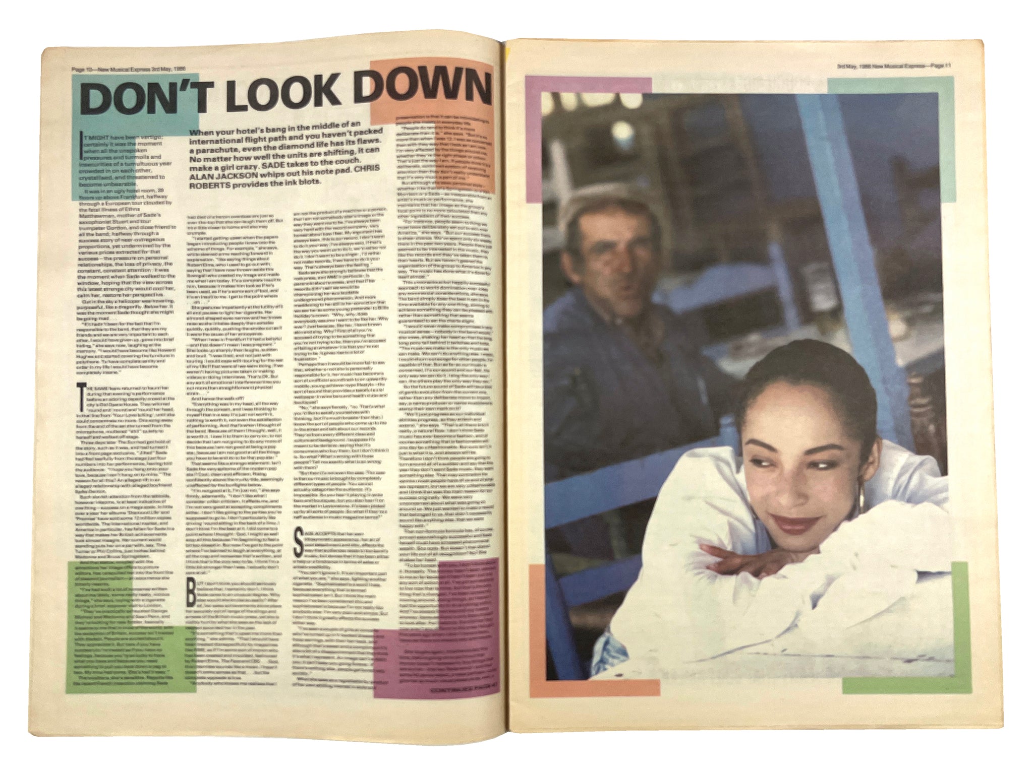 NME Magazine Sade May 1986