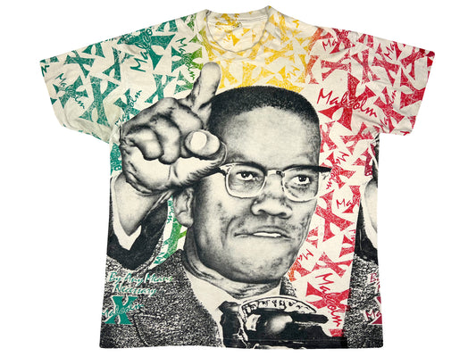 Vintage Malcolm X All Over Print T-Shirt
