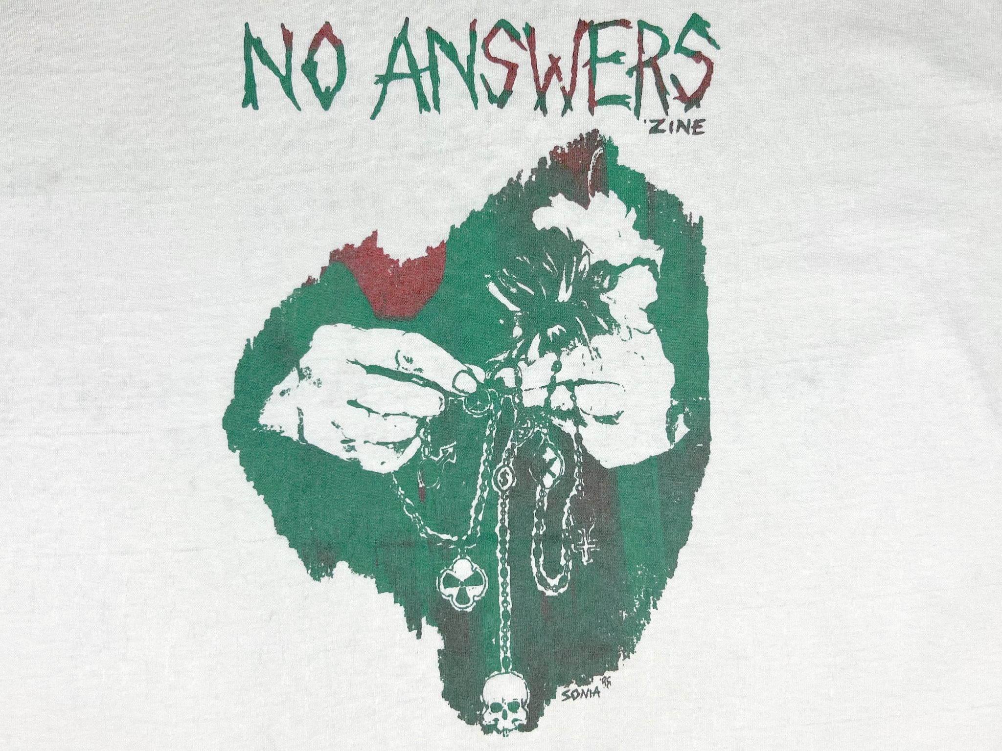No Answers Zine by Ebulltion T-Shirt
