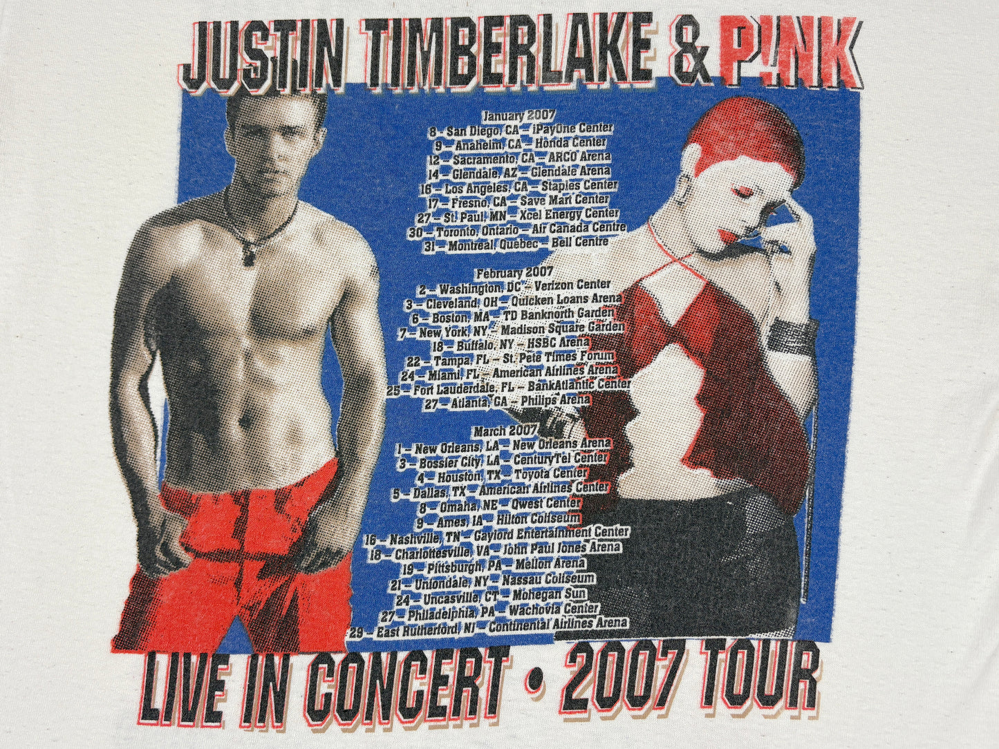 Justin Timberlake 2007 Tour T-Shirt