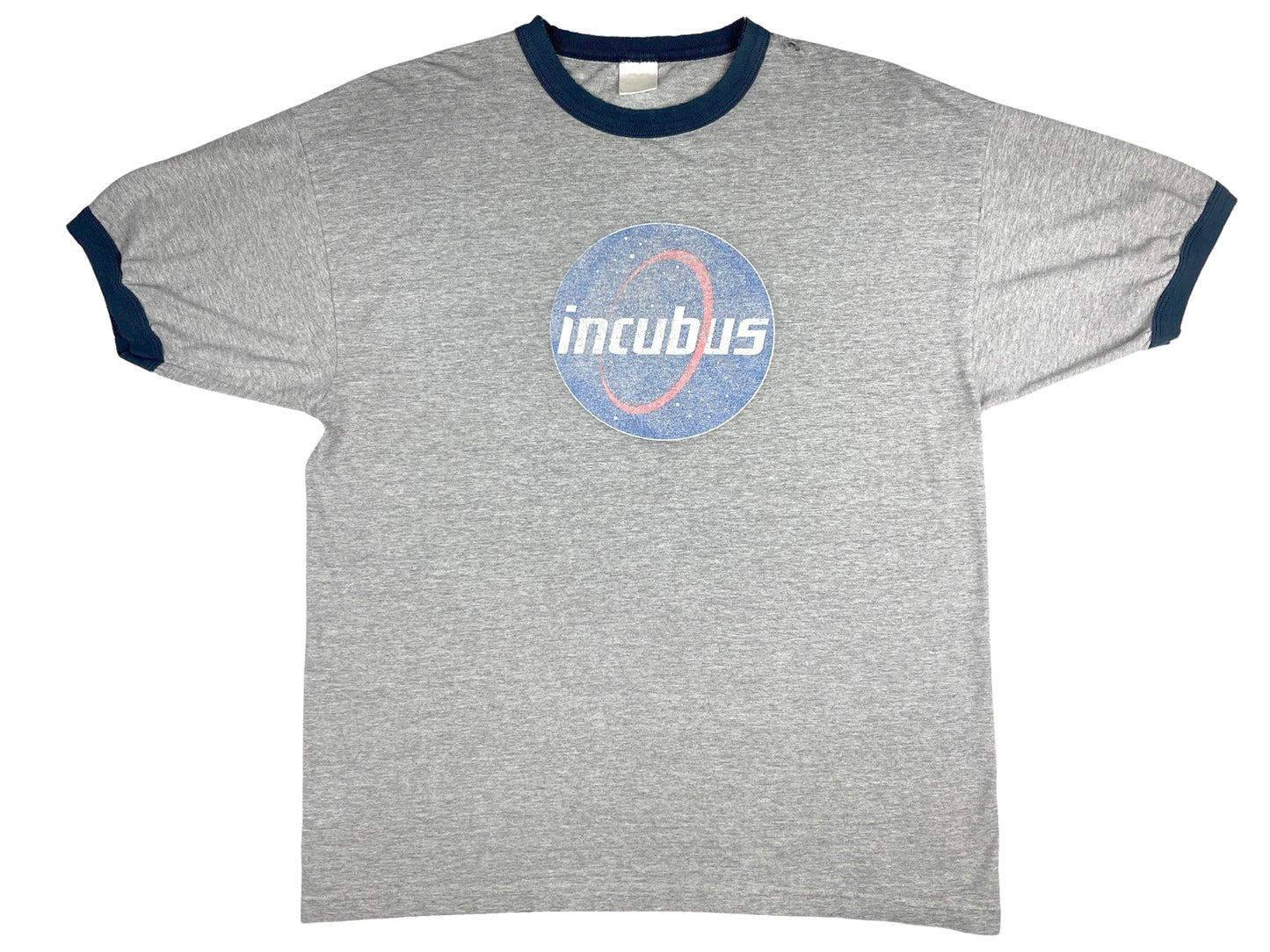 Vintage Incubus NASA Logo Ringer Grey T-Shirt