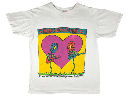 Vintage Indigo Girls 1990 Tour White T-Shirt