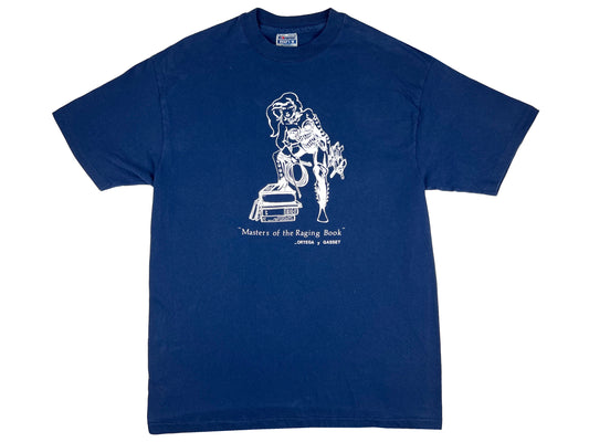 Vintage José Ortega y Gasset Book Dominatrix Blue T-Shirt