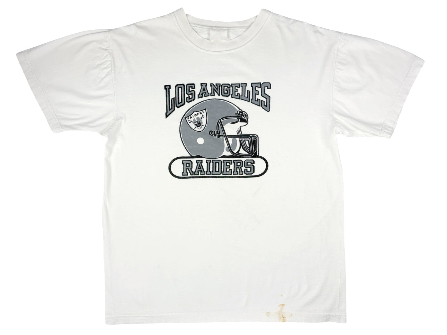 Vintage Los Angeles Raiders White T-Shirt 90s NFL Football Sportswear LA 