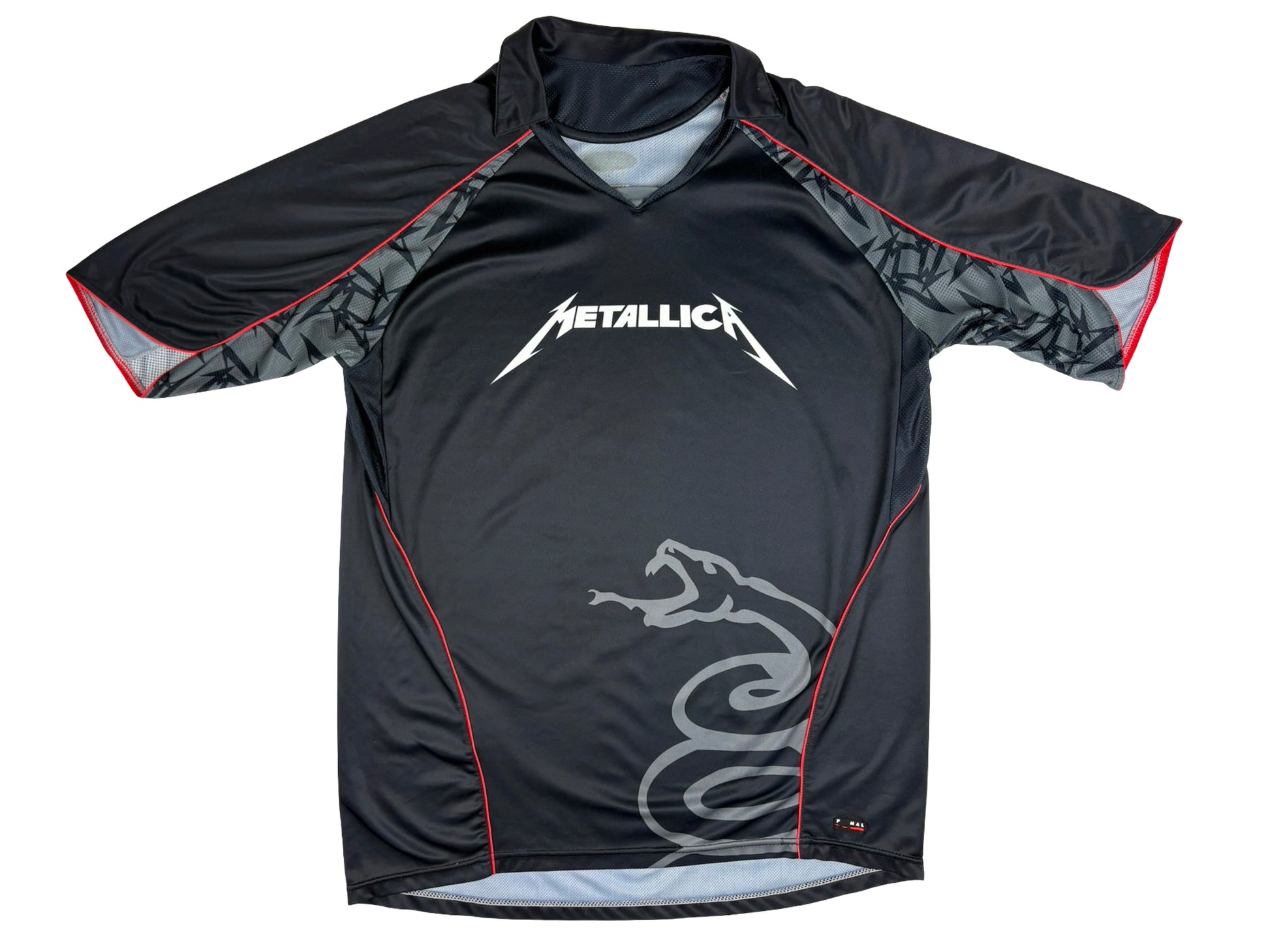 Vintage Metallica Black Primal brand Soccer Jersey 2007 y2k Heavy metal band sportswear football