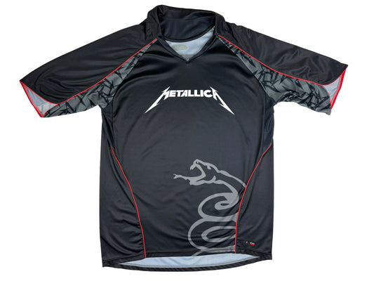 Vintage Metallica Black Primal brand Soccer Jersey 2007 y2k Heavy metal band sportswear football