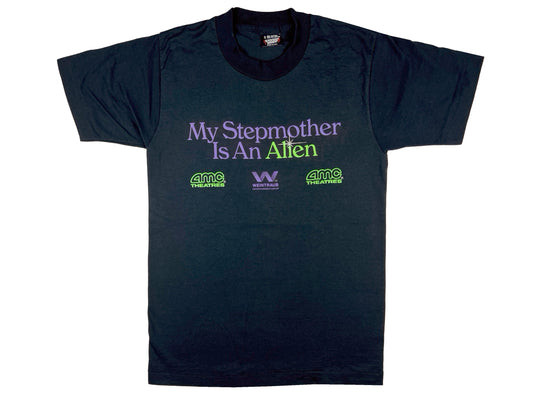 Vintage My Stepmother Is An Alien Movie Black T-Shirt