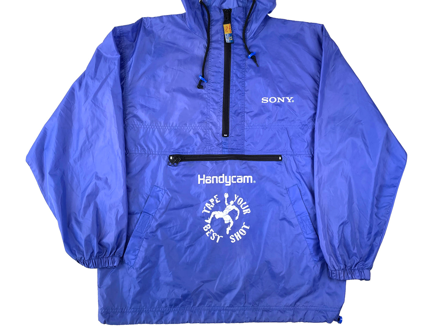 Vintage Sony Handycam Video Camera Hooded Windbreaker