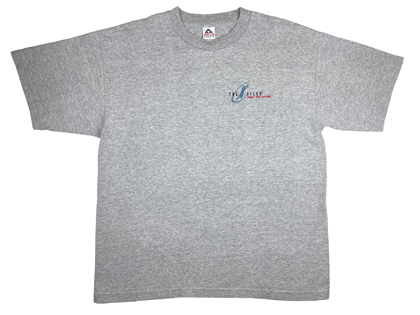 Vintage The X-Files 'Fight The Future' Grey T-Shirt Movie TV Show 90s Horror Sci-Fi Science Fiction