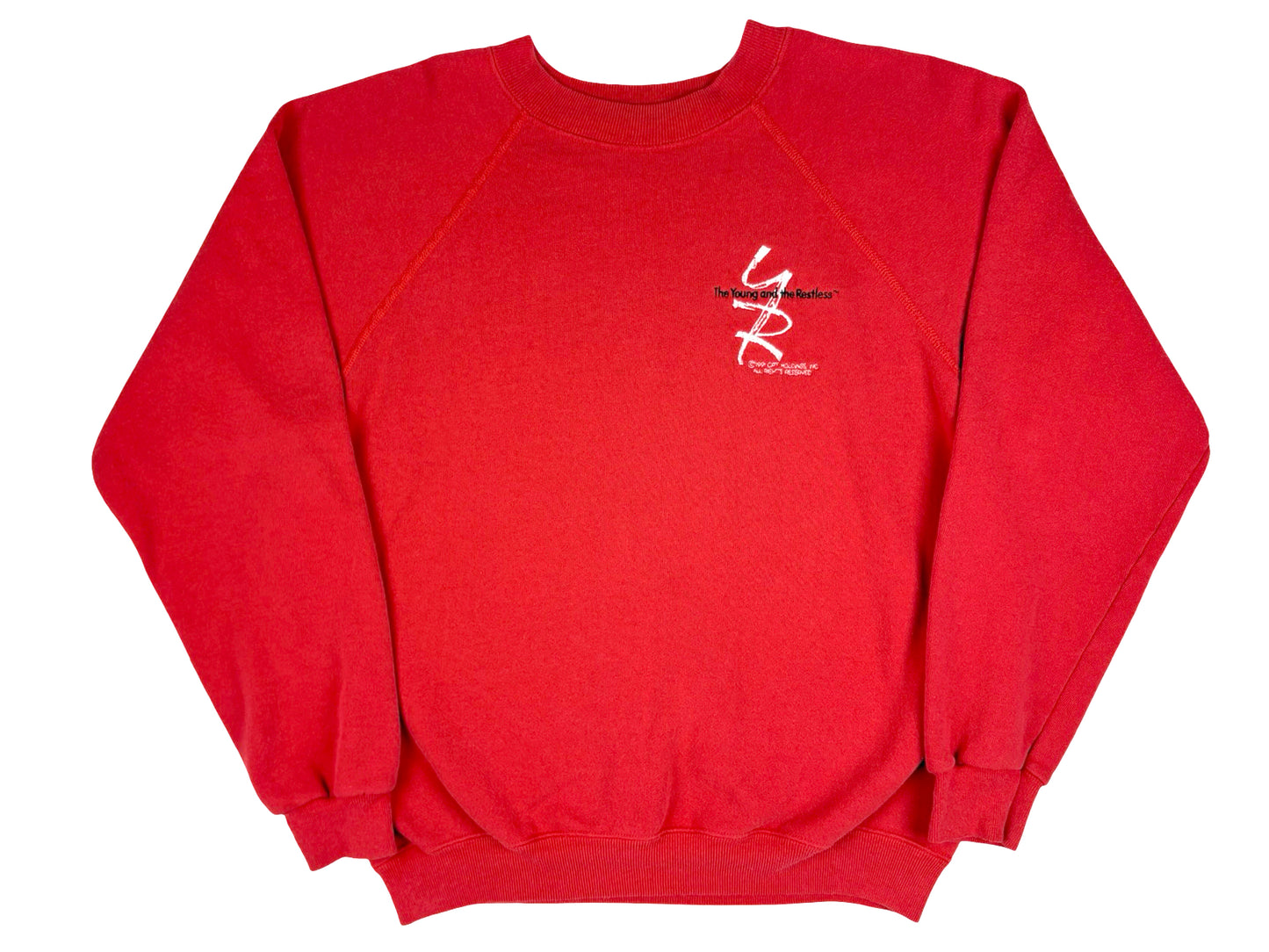 Vintage The Young And The Restless Red Sweatshirt 80s Soap opera tv show