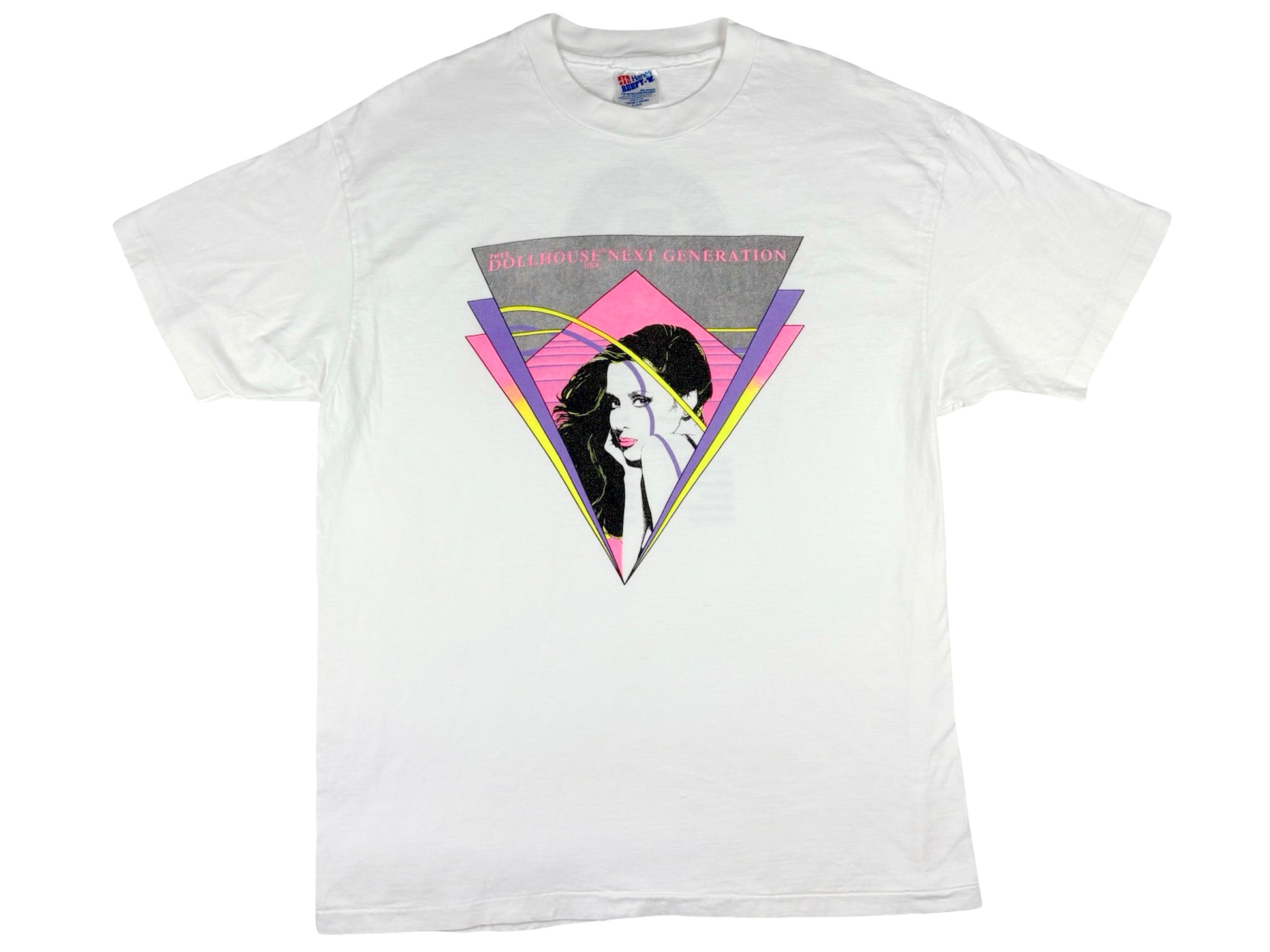Vintage Thee Dollhouse 'Next Generation' White T-Shirt Strip Club Adult