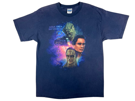 Vintage Star Trek 'Deep Space Nine' Dominion Blue T-Shirt