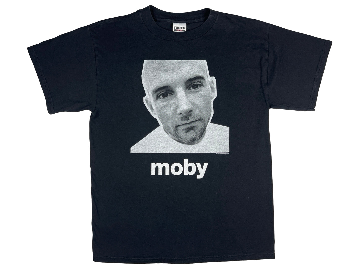 Vintage Moby Black T-Shirt Techno Rave DJ 90s Vegan