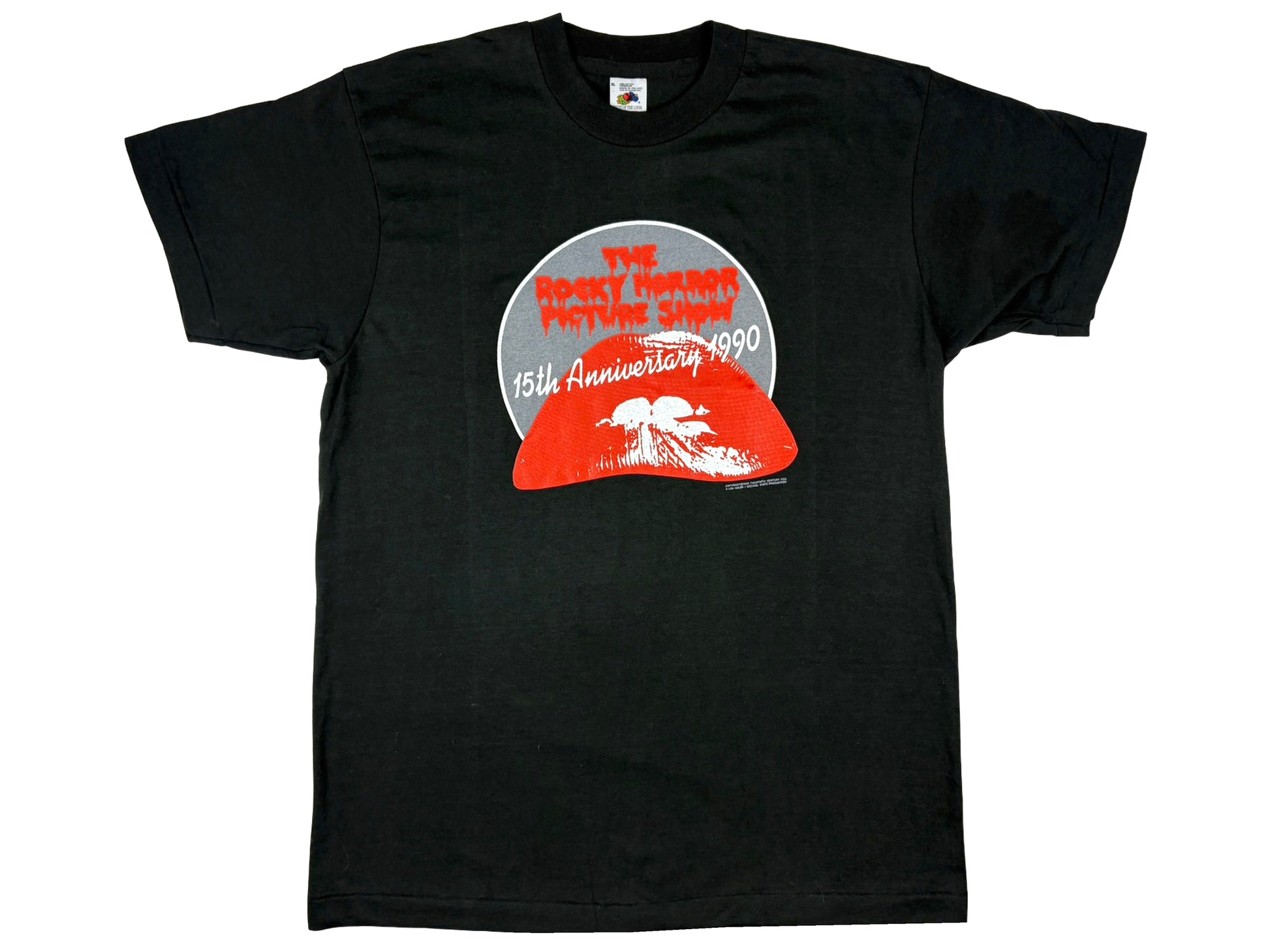 Vintage The Rocky Horror Picture Show 15th Anniversary Black T-Shirt 1990