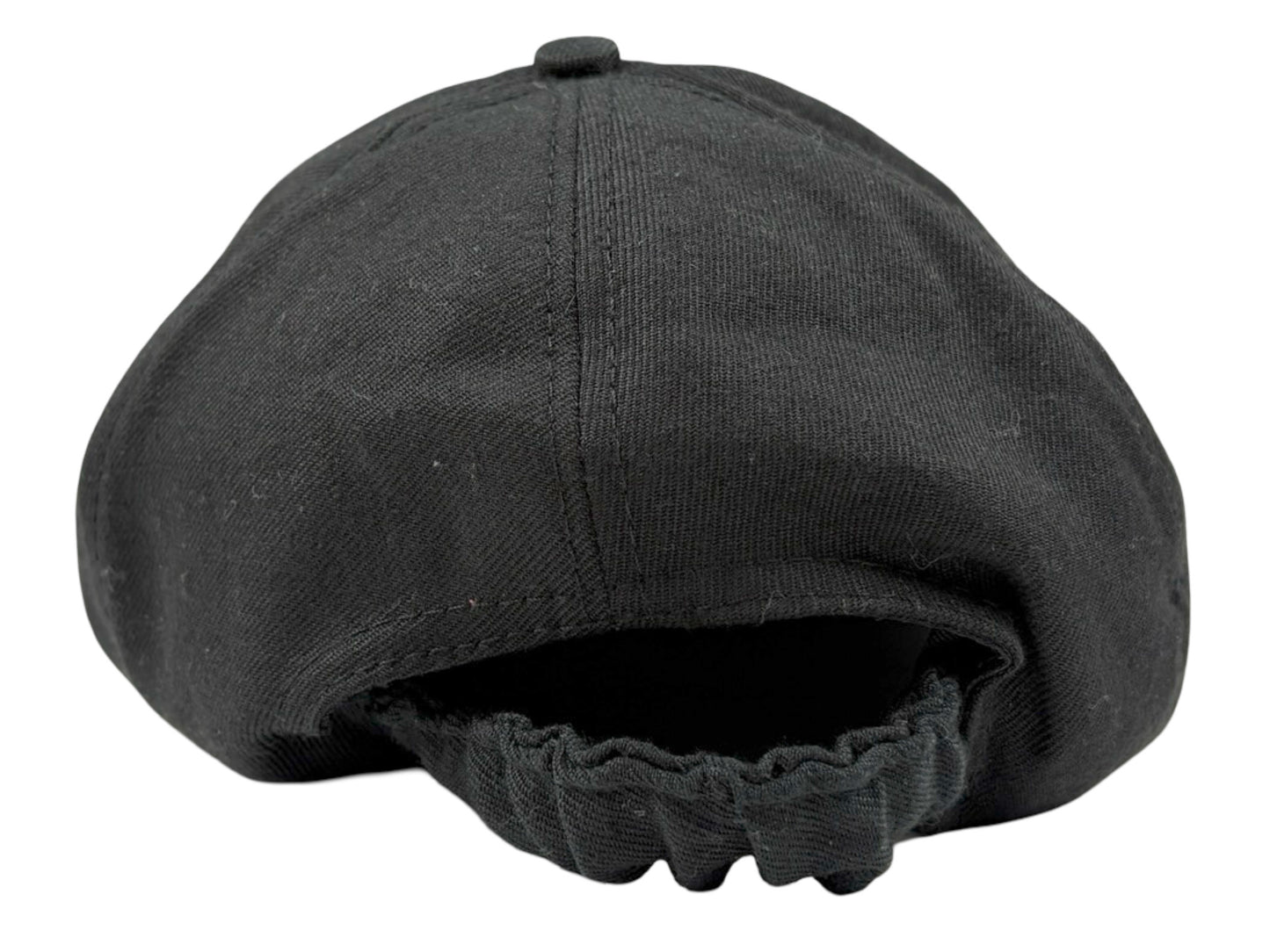 Agnes B. Embroidered Black Hat