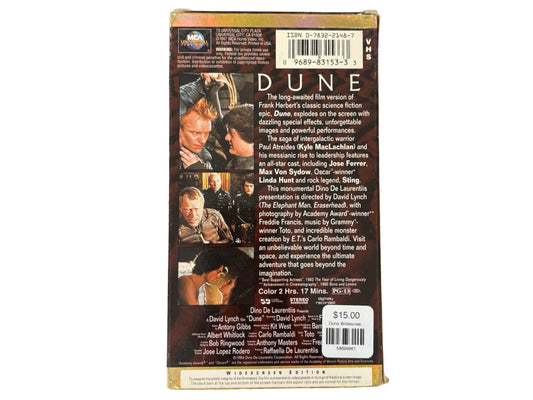 Dune Widescreen Edition VHS