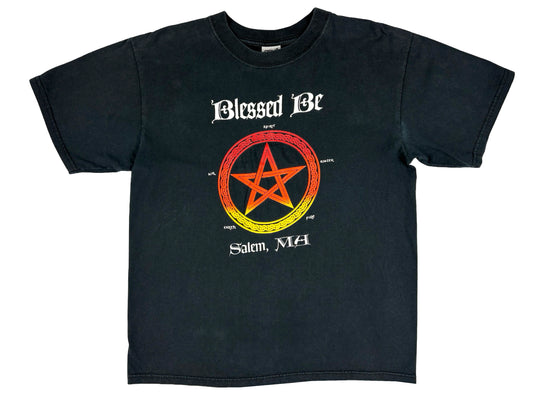 Vintage Salem Mass Blessed Be Pentagram T-Shirt