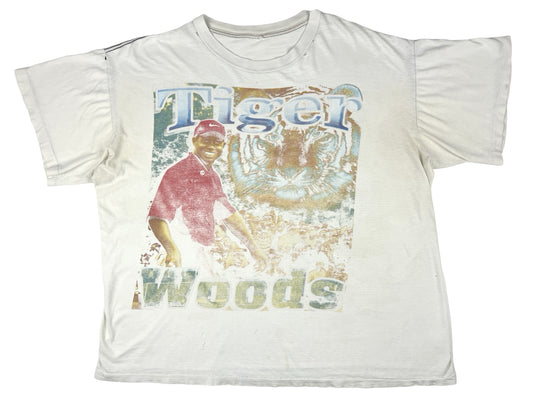 Tiger Woods First Black Masters Championship Bleached T-Shirt