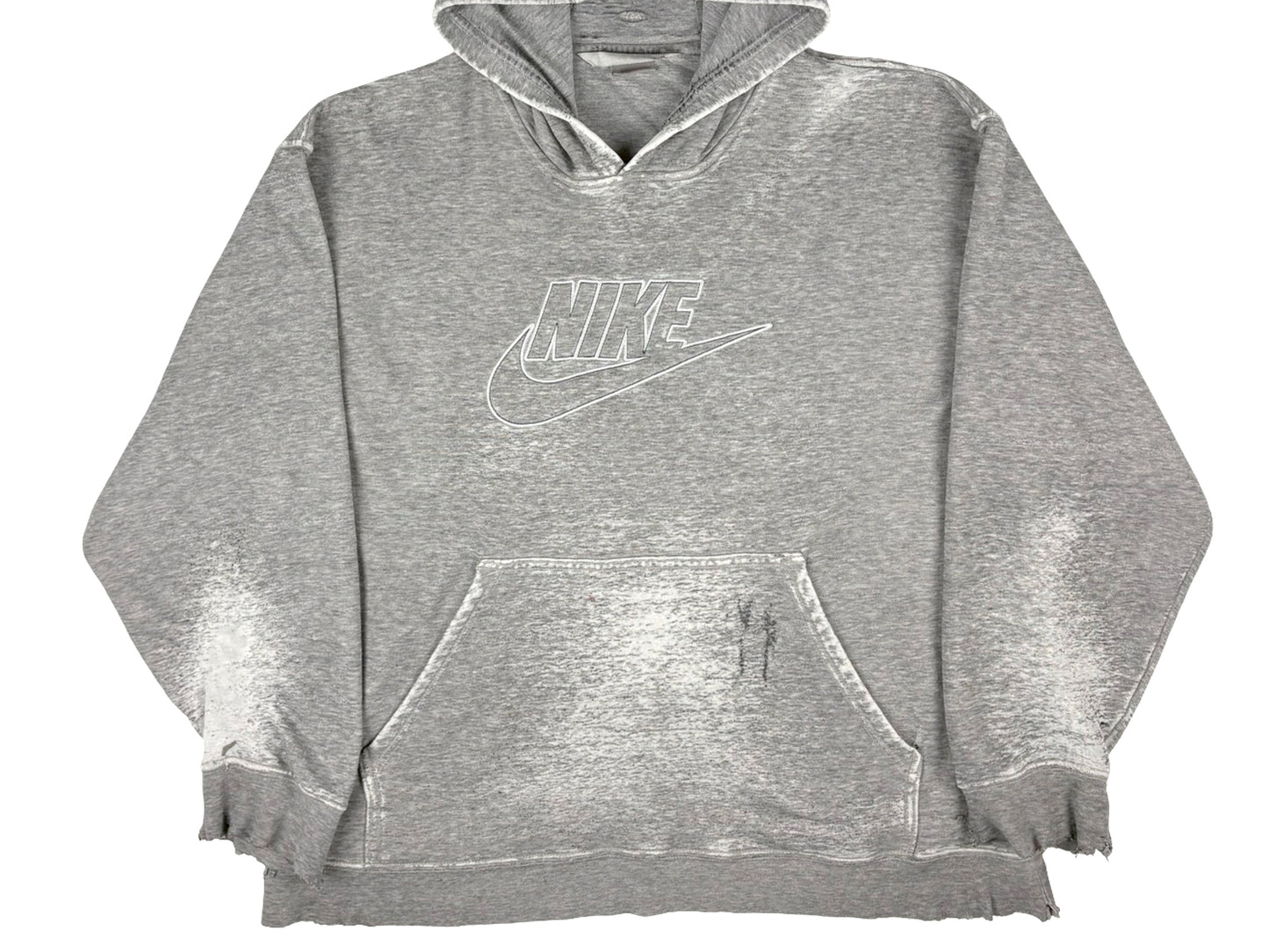 Nike Thrashed & Faded Grey Hoodie