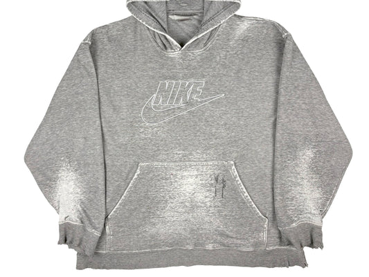 Nike Thrashed & Faded Grey Hoodie