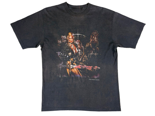 Fantasy Babe w/ Sword & Owl Now What T-Shirt