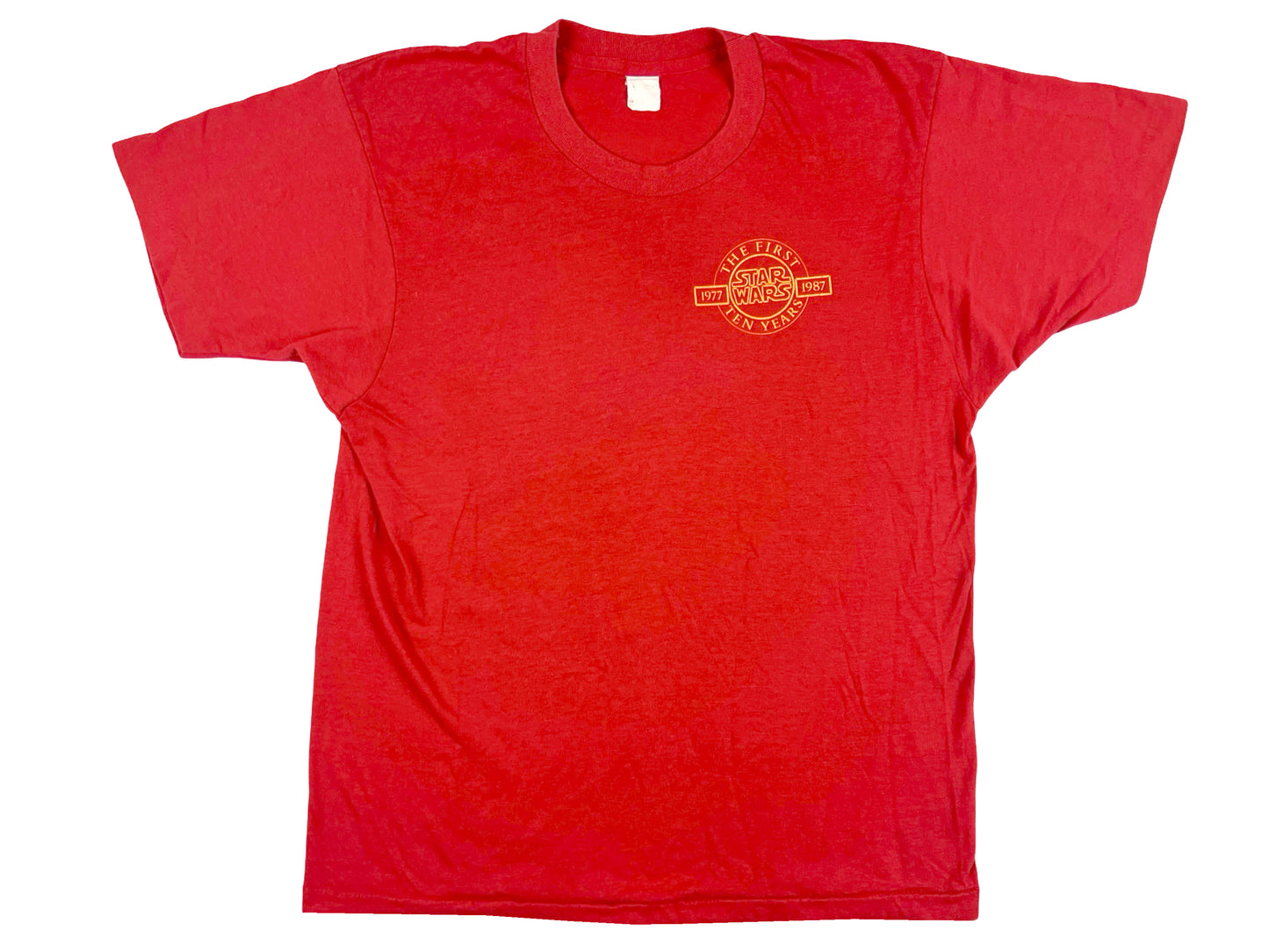 Vintage Star Wars First Ten Years Red T-Shirt Starlog