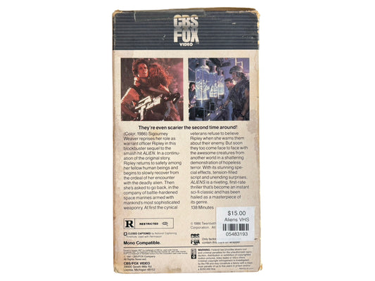 Aliens VHS