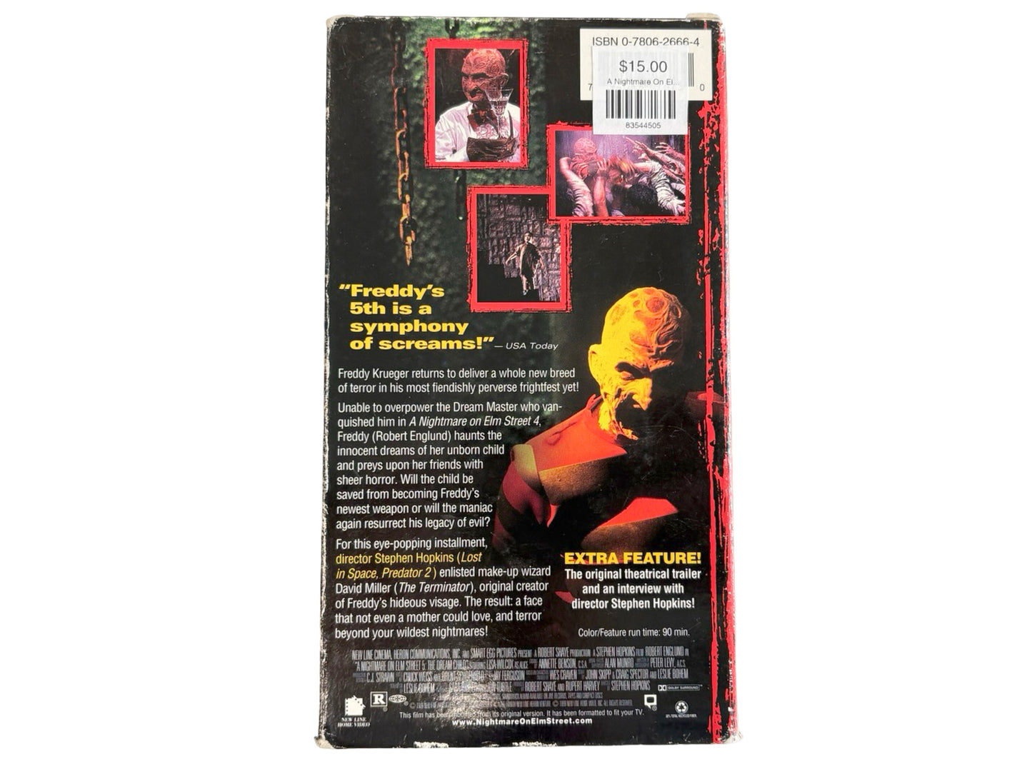 A Nightmare On Elm Street 5 VHS