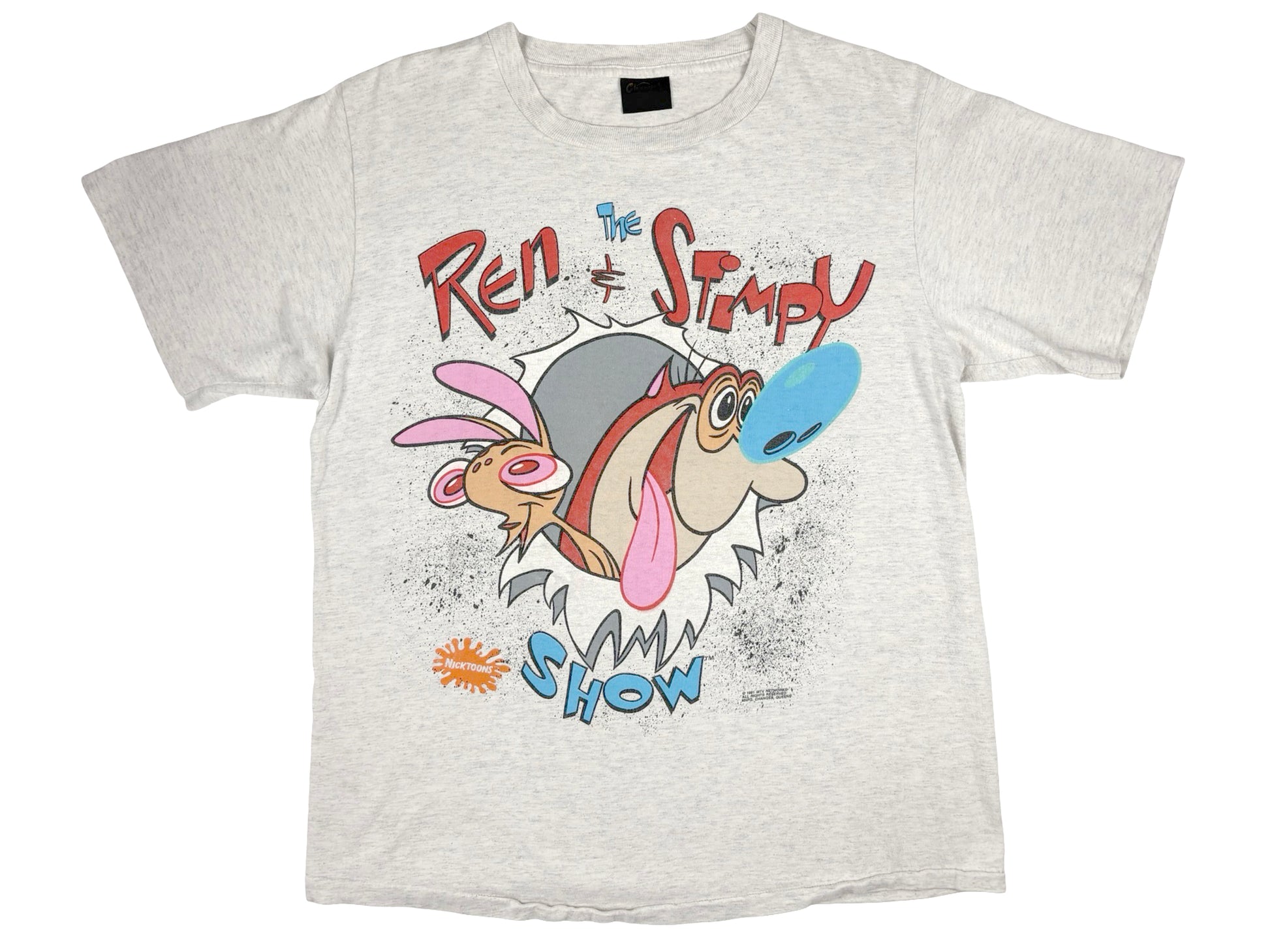 Vintage Ren & Stimpy Grey T-Shirt