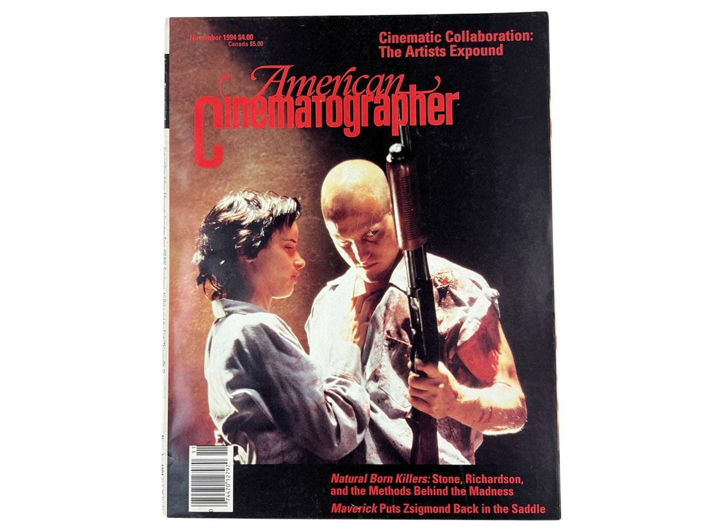American Cinematographer Magazine Natural Born Killers November 1994