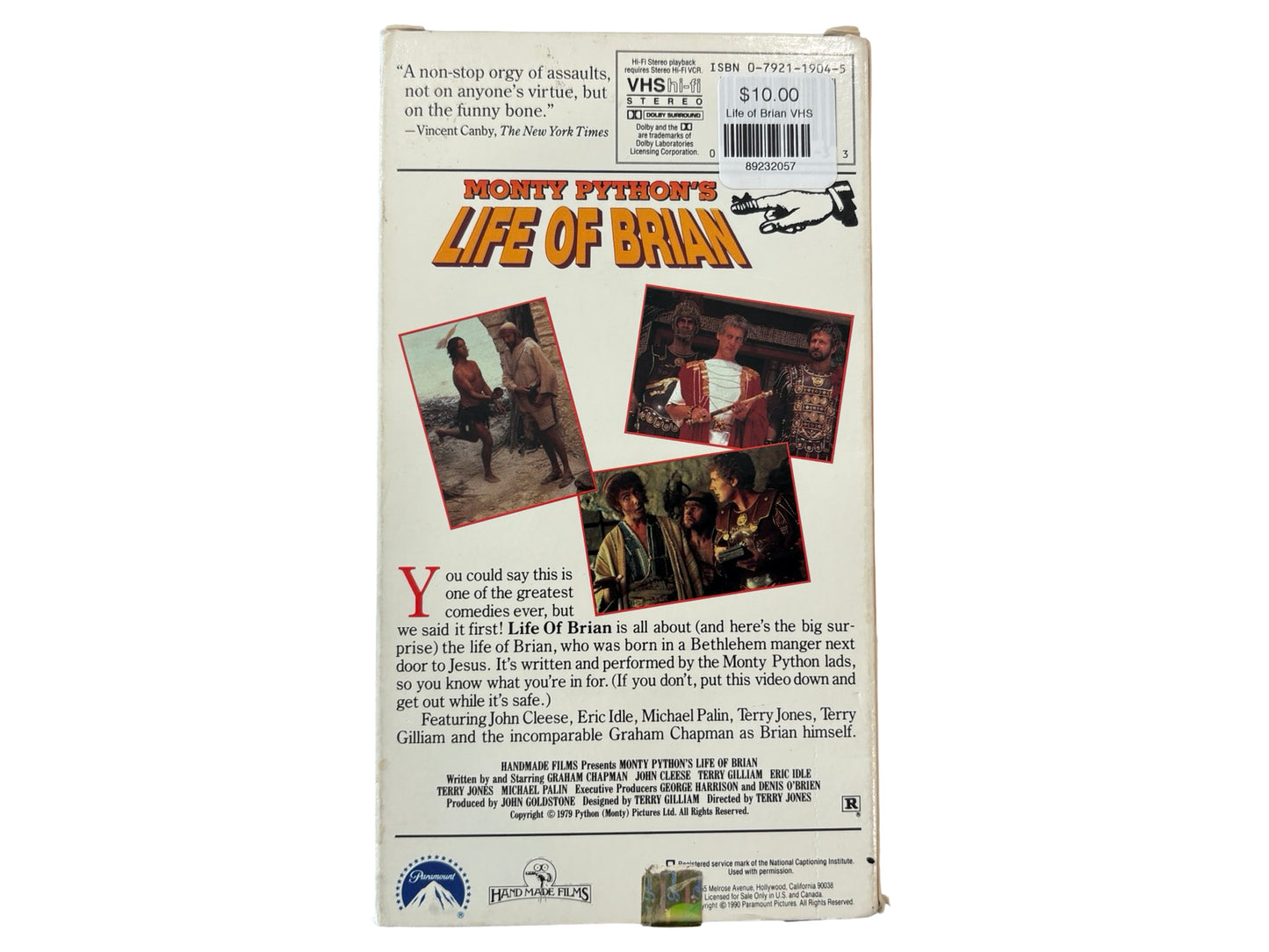 Life of Brian VHS