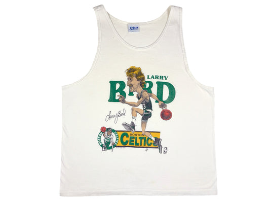 Vintage Boston Celtics Larry Bird Caricature Salem Tank Top
