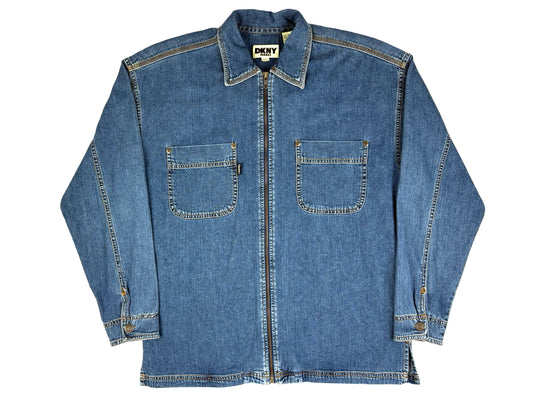 Vintage DKNY Jeans Zip Down Denim Shirt