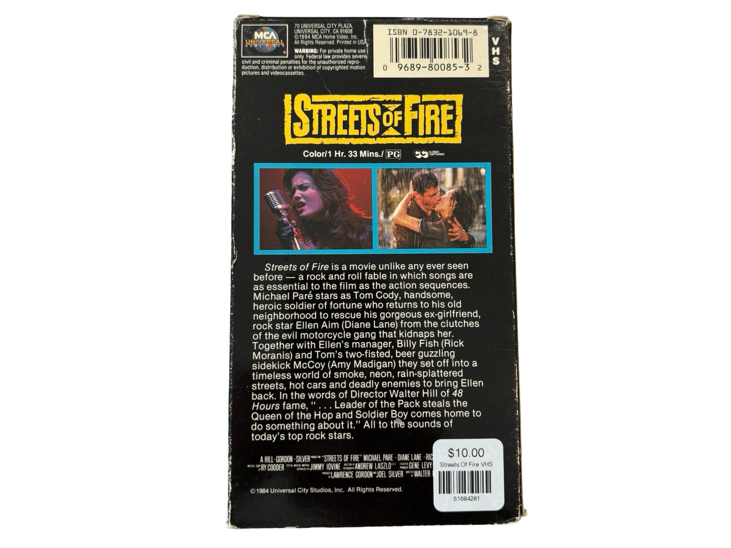 Streets Of Fire VHS