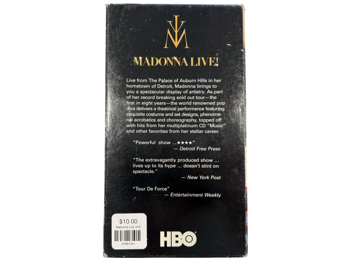 Madonna 'The Drowned World Tour' Live VHS