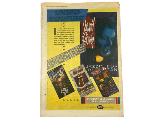 Cocteau Twins NME Magazine December 1984