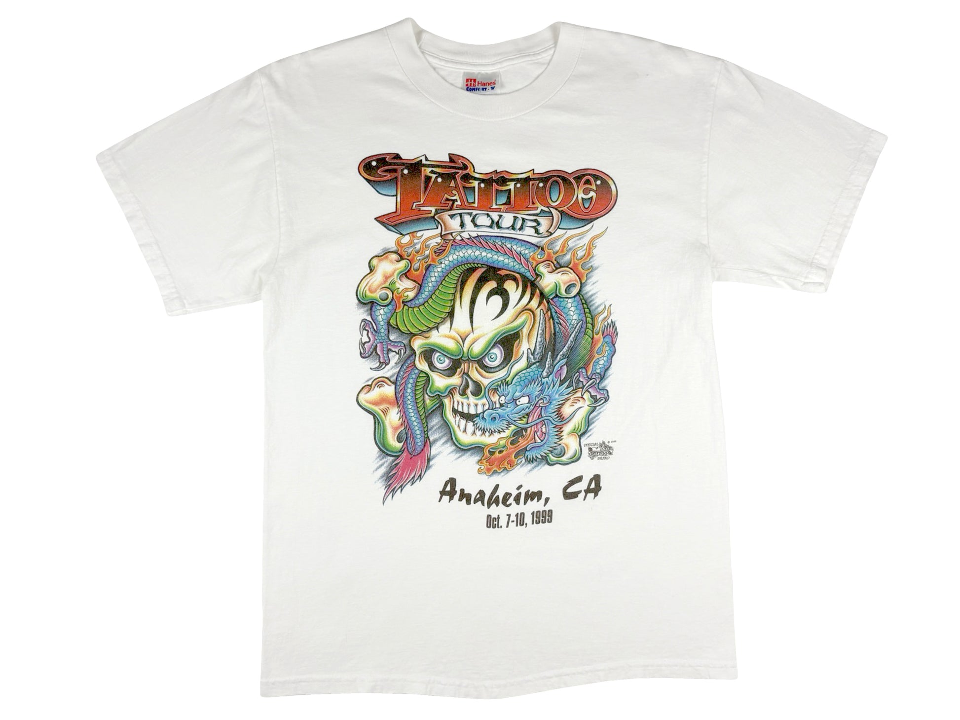 Vintage Tattoo Tour 1999 T-Shirt Anaheim California