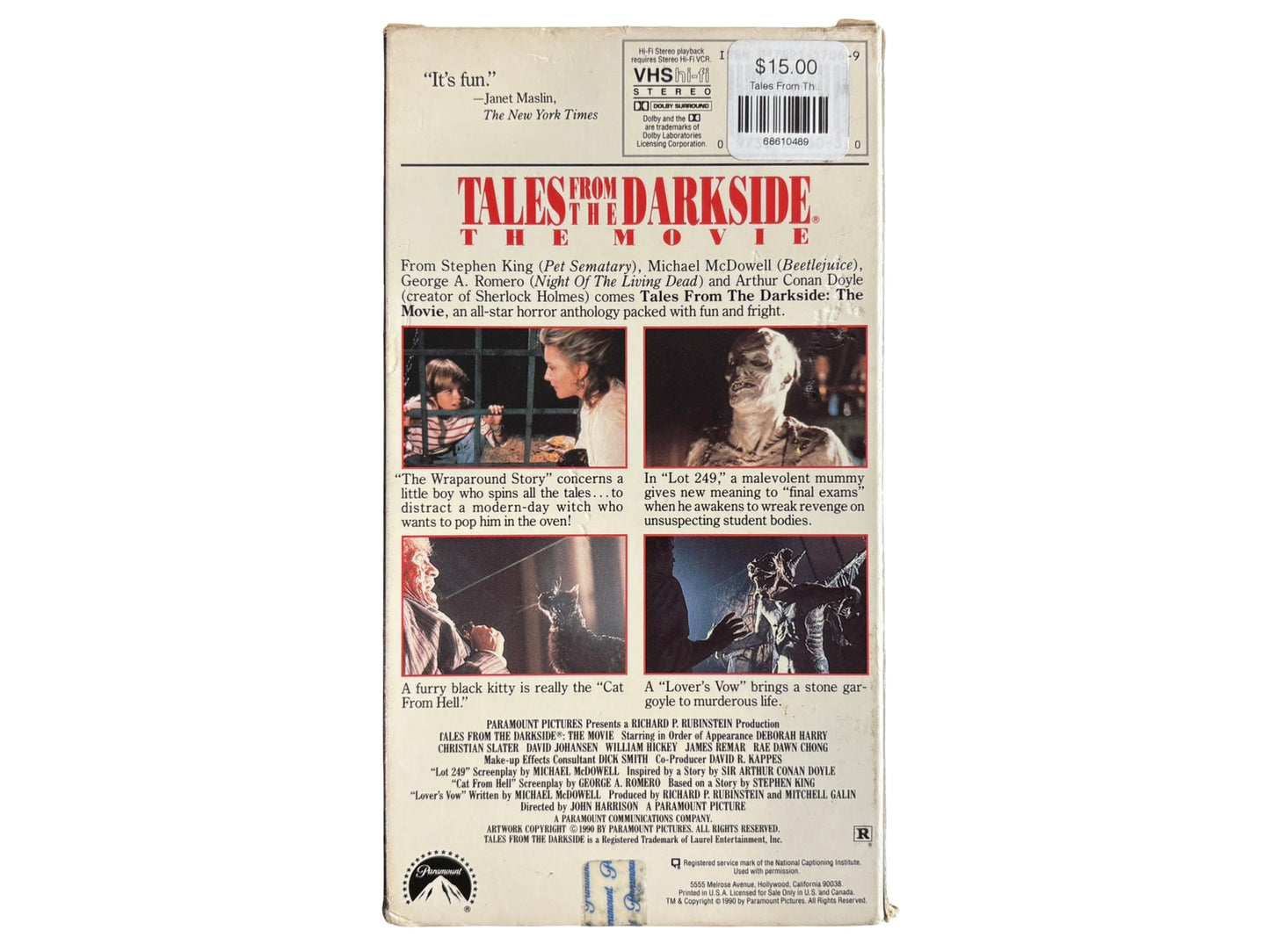 Tales From The Darkside VHS