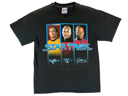 Vintage Star Trek 3 Captains T-Shirt