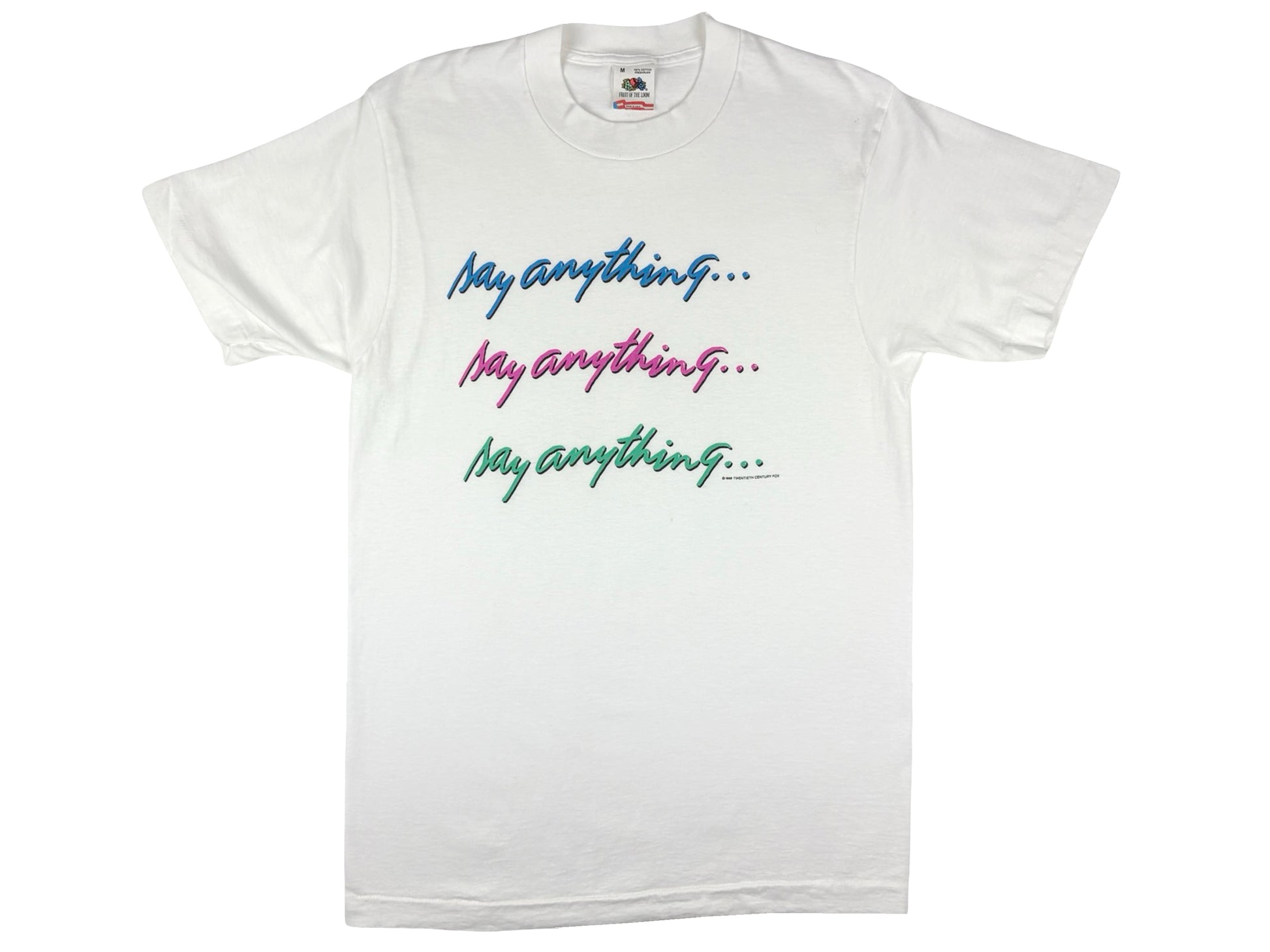 Vintage Say Anything Movie T-Shirt 80s John Cusack John Hughes