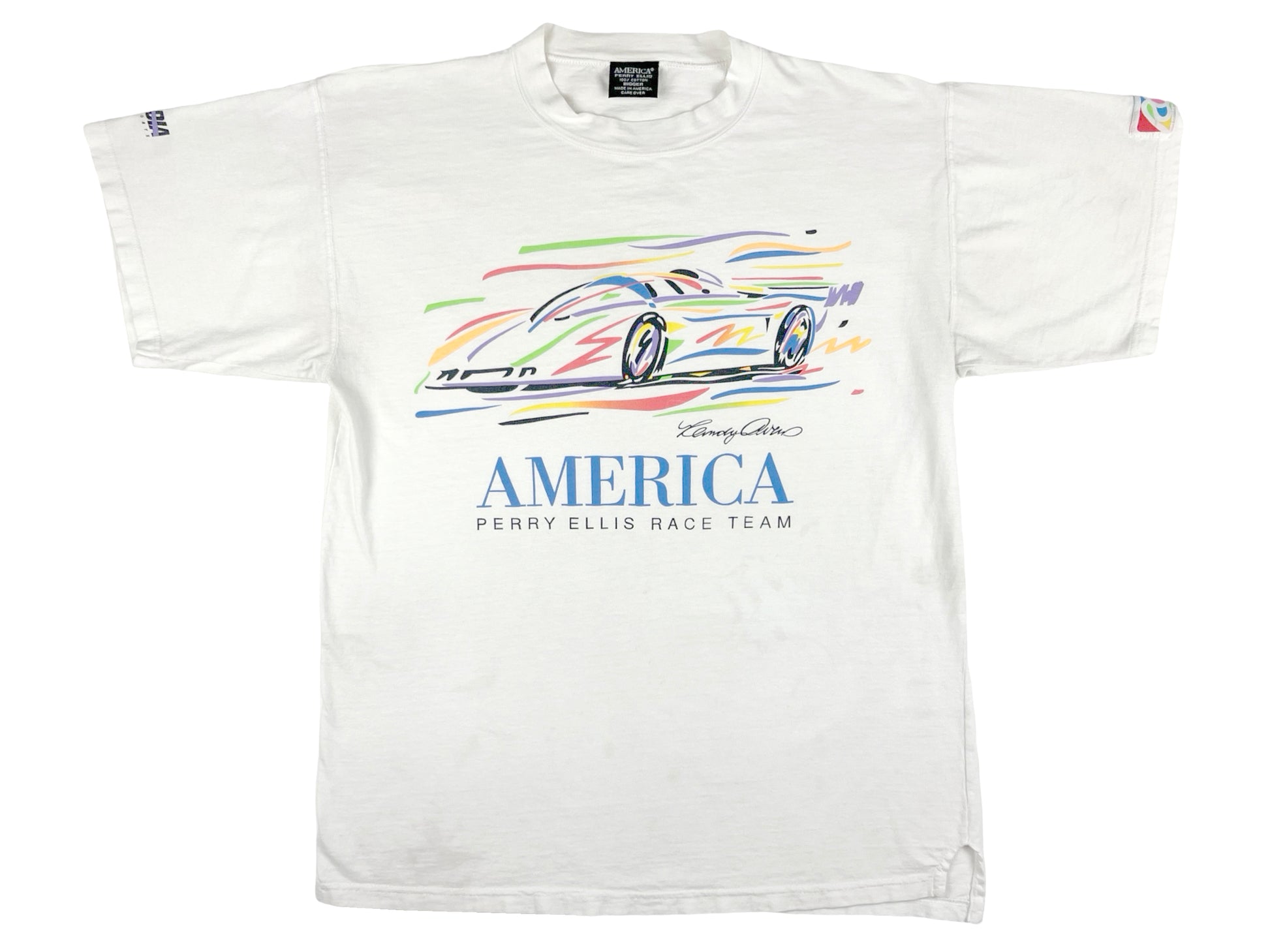 Vintage Perry Ellis America Scandia Race Team T-Shirt