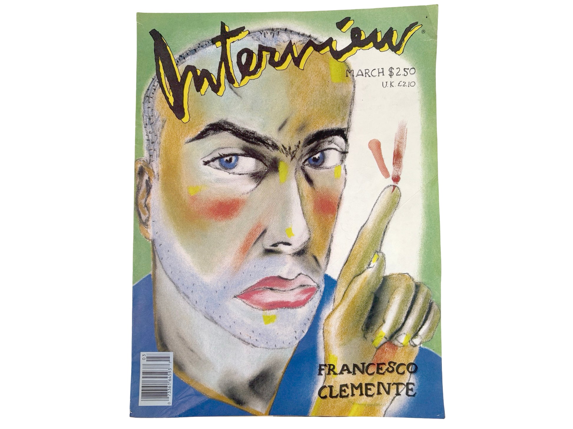 Vintage Interview Magazine Francesco Clemente