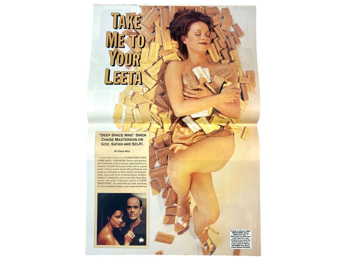 Femme Fatales Magazine Gillian Anderson May 1998