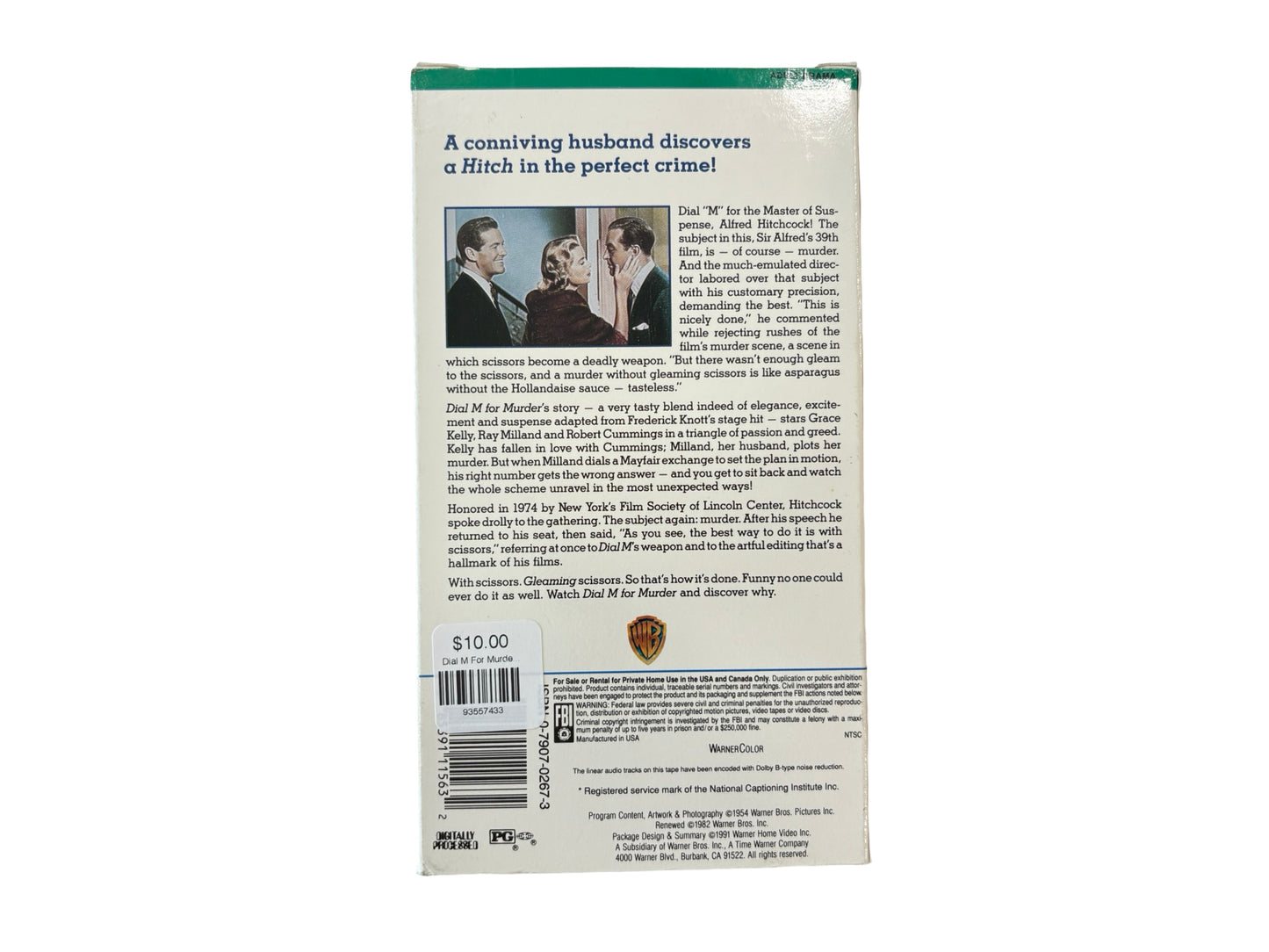 Dial M For Murder VHS