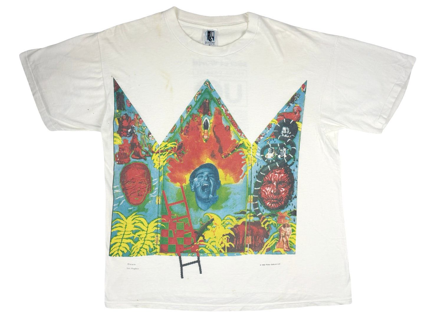 Vintage Peter Gabriel 'Steam' T-Shirt 1992