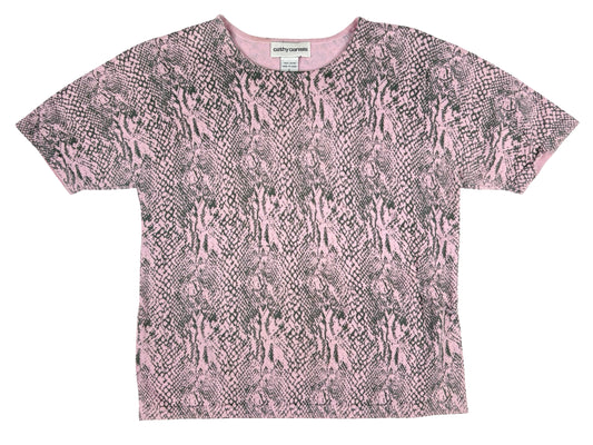 Cathy Daniels Pink Snake Skin T-Shirt
