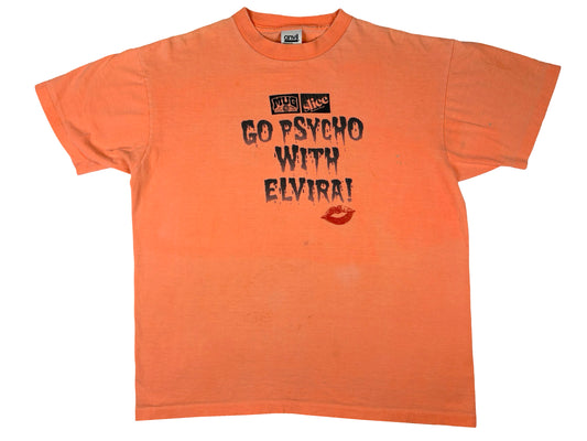 Vintage Elvira Go Psycho T-Shirt