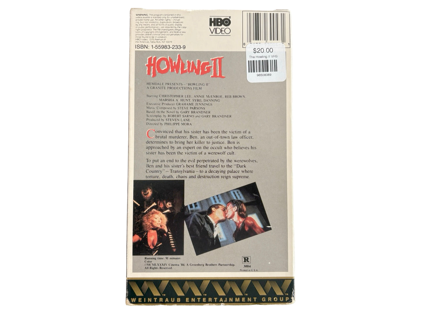 The Howling II VHS