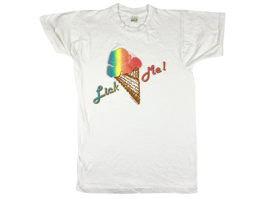 Vintage Ice Cream Lick Me White T-Shirt